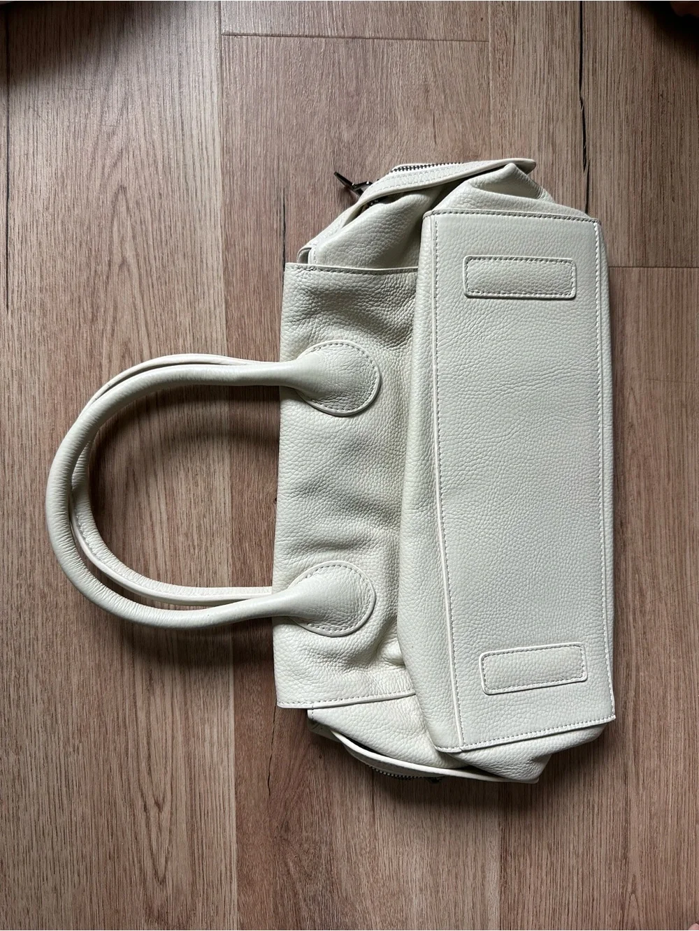 Beck luxury pebble Leather Velvet lining- Montero Bag New/Never Used color- Bone
